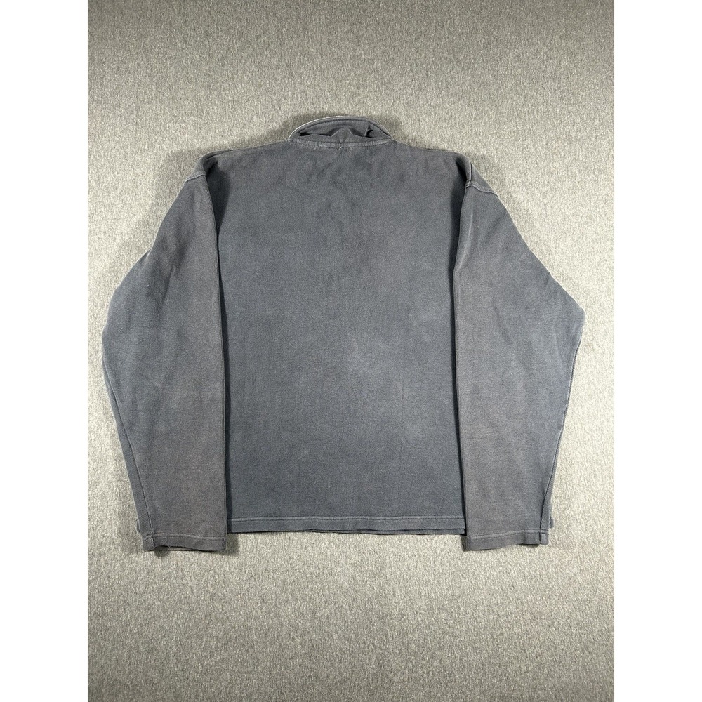 Orvis Men's Vintage 1/4 Zip Ribbed Cotton Pullover Sweater with Elbow Patch L - Picture 4 of 9